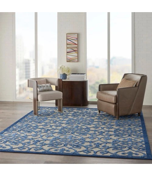 Nourison Aloha Area Rug ALH21-Grey/Blue