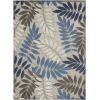 Nourison Home Aloha ALH18 Grey Blue 7 ft. X 10 ft. Area Rug