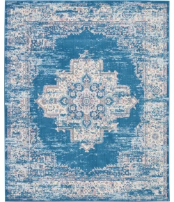 Nourison Home Grafix GRF14 Blue 8 ft. 6 in. X 12 ft. Area Rug