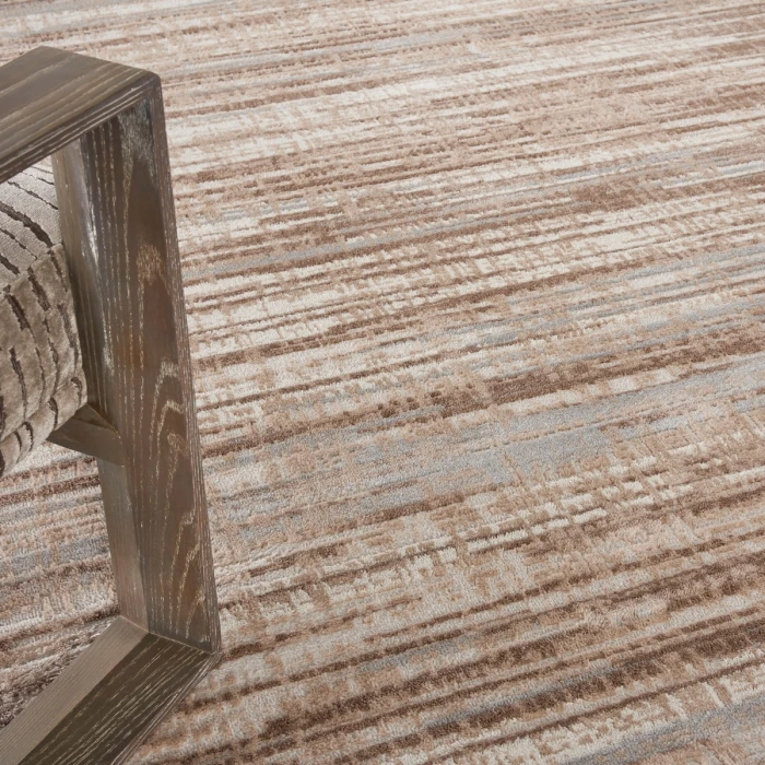 Nourison Elation Area Rug ETN01 Ivory Grey 7'10" x 9'10"