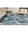 Nourison Garden Oasis Blue GOA04 8 ft. X 10 ft. Rectangle Rug