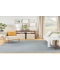 Nourison Washable Essentials Aqua WAE01 6 ft. X 9 ft. Rectangle Rug