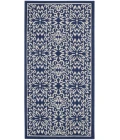 Nourison Jubilant Runner Area Rug JUB06-Navy/Ivory
