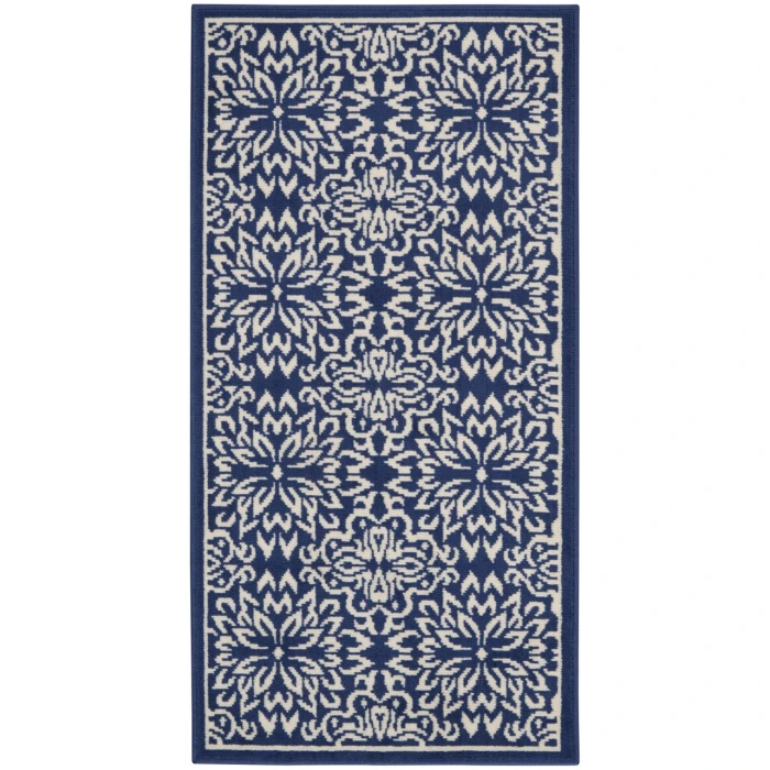 Nourison Jubilant Runner Area Rug JUB06-Navy/Ivory