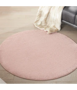 Nourison Home Nourison Essentials NRE01 Pink 4 ft. Round Area Rug