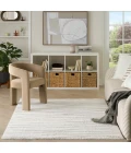 Nourison Home Modern Shag Ivory Grey MMD05 5 ft. 3 in. X 7 ft. Rectangle Rug