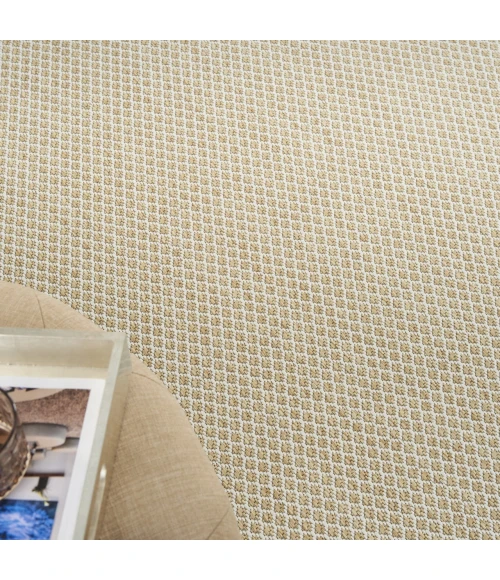 Nourison Home Courtyard Tan COU01 8ft. x Round Round Rug