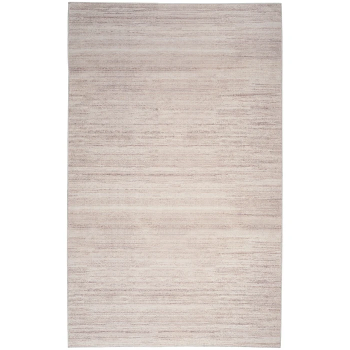 Nourison Washable Essentials Ivory Mocha WAE01 4 ft. X 6 ft. Rectangle Rug