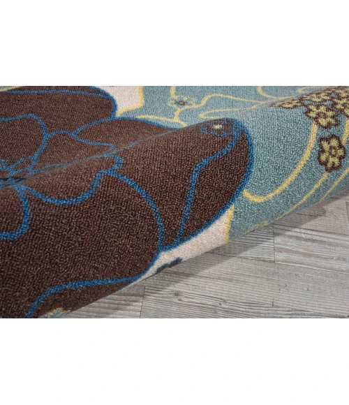 Nourison Home & Garden Square Area Rug RS021-Light Blue