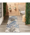 Nourison Aloha Runner Area Rug ALH18-Grey/Blue