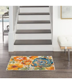 Nourison Home Allur ALR07 Ivory Multicolor 2 ft. X 3 ft. Area Rug