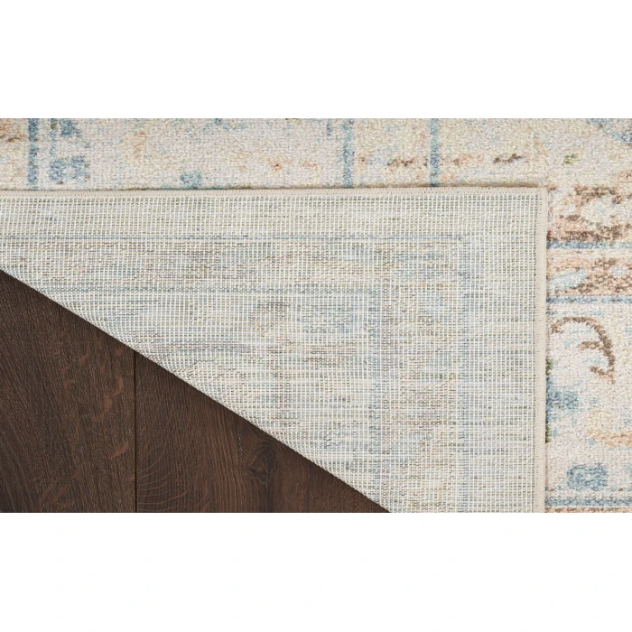 Nourison Astra Machine Washable Ivory Blue ASW13 9 ft. X 12 ft. Rectangle Rug