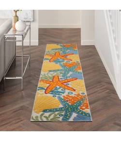 Nourison Home Aloha ALH24 Multicolor 2 ft. 3 in. X 10 ft. Area Rug