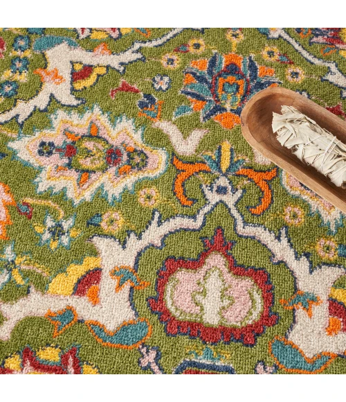 Nourison Allur Area Rug ALR03 Sage Ivory