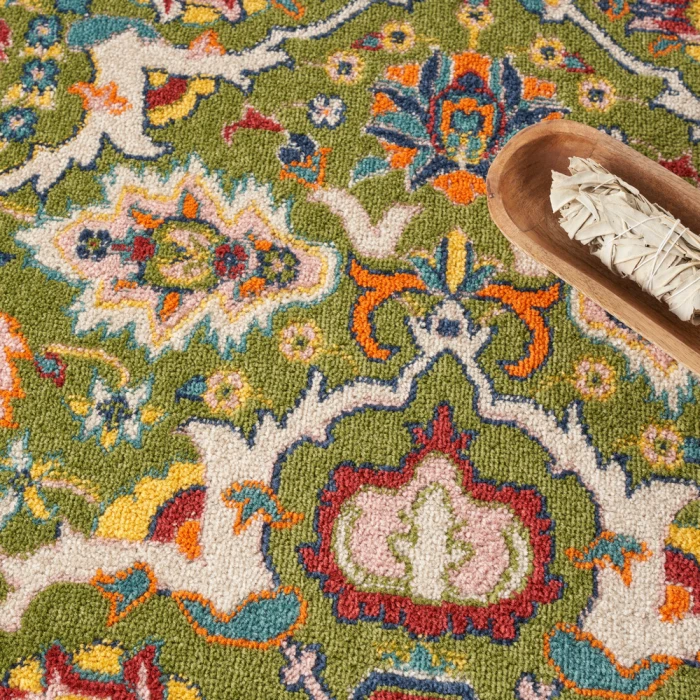 Nourison Allur Area Rug ALR03 Sage Ivory