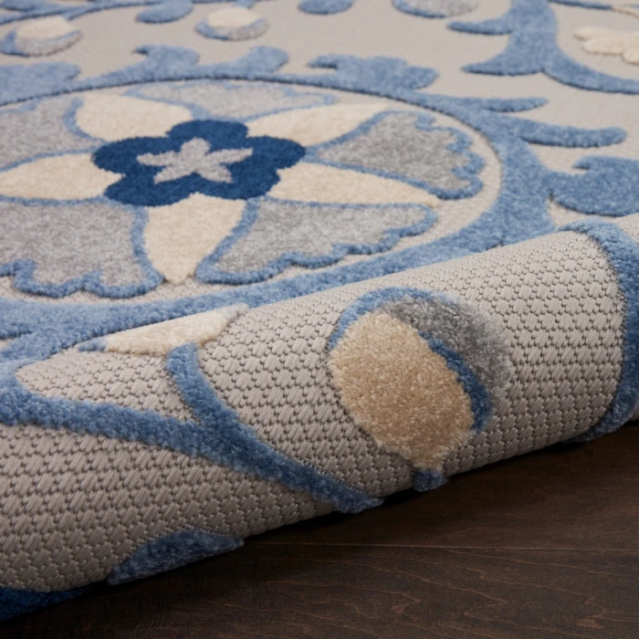 Nourison Aloha Area Rug ALH17-Blue/Grey