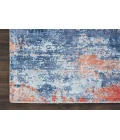 kathy ireland Home Safari Dreams Area Rug KI374-Blue/Brick