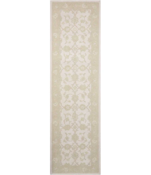 Nourison Home Zephyr Ivory/Green ZEP01 2ft.3in. x 8ft. Rect. Rug