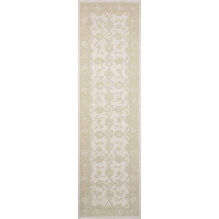 Nourison Home Zephyr Ivory/Green ZEP01 2ft.3in. x 8ft. Rect. Rug