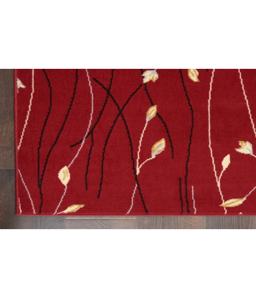 Nourison Grafix Red GRF15 2 ft. X 6 ft. Rectangle Rug