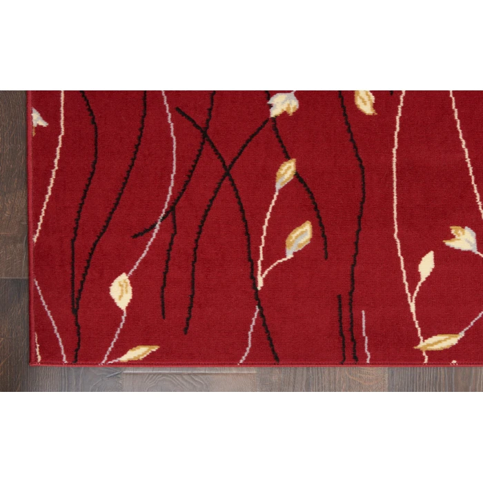 Nourison Grafix Red GRF15 2 ft. X 6 ft. Rectangle Rug