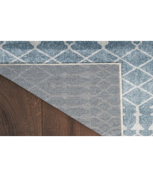 Nourison Astra Machine Washable Blue ASW10 10 ft. X 14 ft. Rectangle Rug