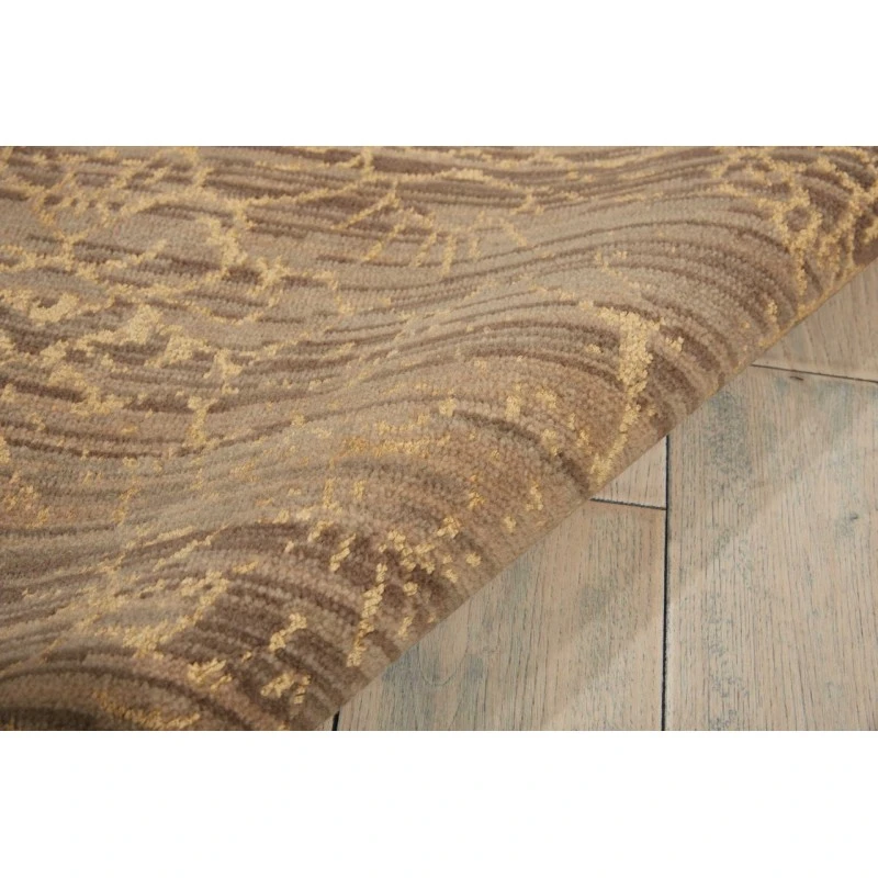 Nourison Home Silken Allure Brown SLK26 5ft.6in. x 8ft. Rect. Rug
