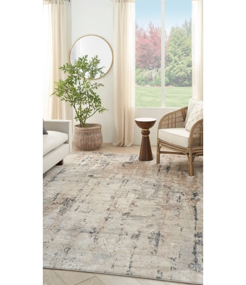 Nourison Quarry Beige Grey QUA01 8 ft. X 10 ft. Rect. Rug