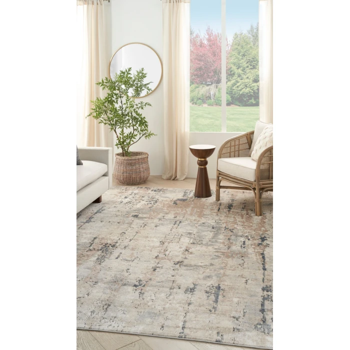 Nourison Quarry Beige Grey QUA01 8 ft. X 10 ft. Rect. Rug