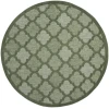Nourison Home Easy Care NES01 Green 8 ft. Round Area Rug