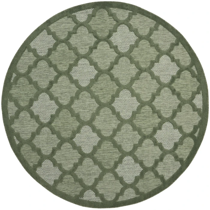 Nourison Home Easy Care Green NES01 8 ft. Round Rug