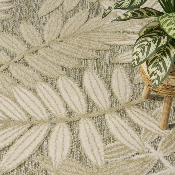 Nourison Aloha Ivory Sage ALH18 9 ft. X 12 ft. Rect. Rug