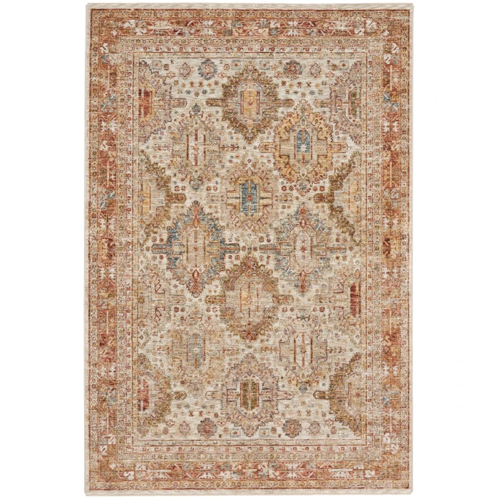 Nourison Sahar Ivory Multicolor SHR01 4 ft. X 6 ft. Rect. Rug