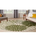 Nourison Aloha Ivory Green ALH05 7 ft. 10 in. Round Rug