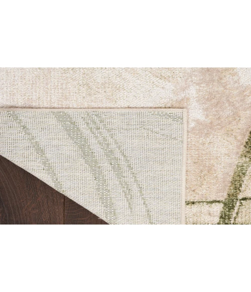 Nourison Astra Machine Washable Beige Green ASW14 7 ft. 10 in. X 10 ft. Rectangle Rug