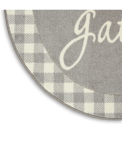 Nourison Accent Decor/Xmas Area Rug 103JP-Grey