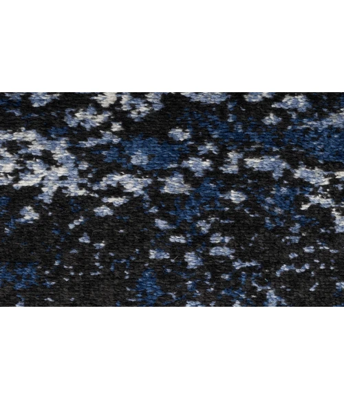 Nourison Passion Light Blue Black PSN10 6 ft. X 9 ft. Rectangle Rug