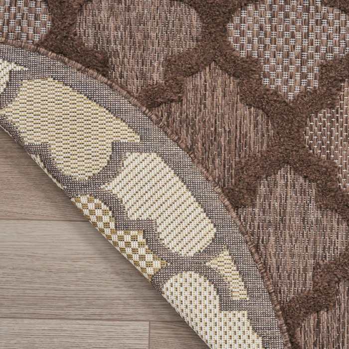 Nourison Home Easy Care Brown NES01 4 ft. Round Rug