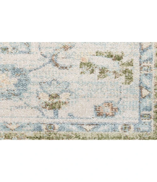 Nourison Astra Machine Washable Blue Green ASW12 6 ft. 7 in. X 9 ft. Rectangle Rug