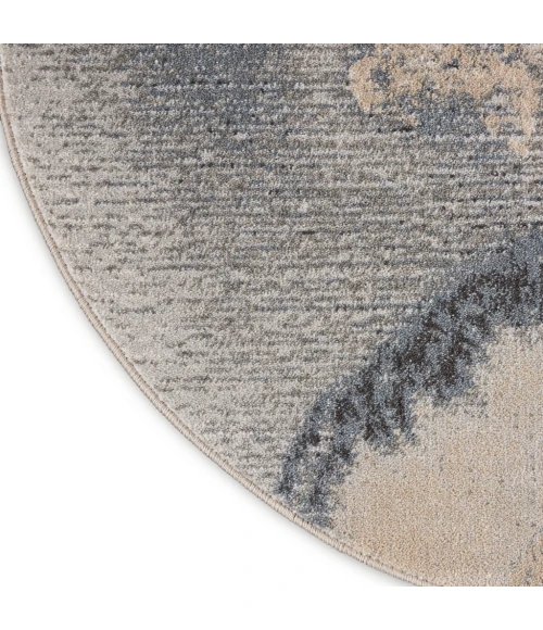 Nourison Maxell Round Area Rug MAE08-Grey