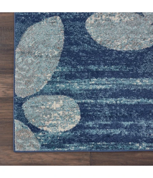 Nourison Tranquil Area Rug TRA01-Navy/Light Blue