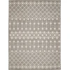 Nourison Home Grafix GRF37 Grey 7 ft. 10 in. X 9 ft. 10 in. Area Rug