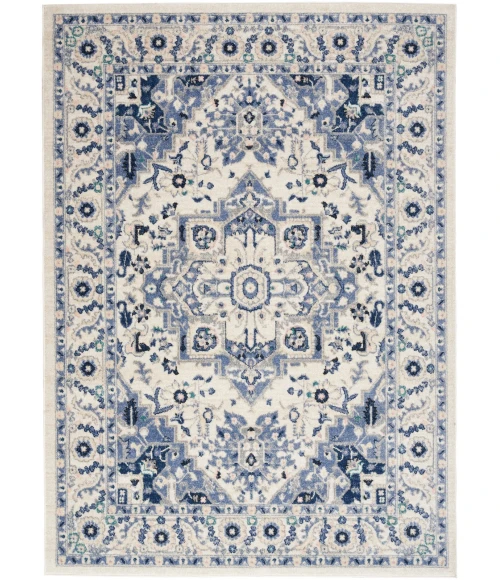Nourison Passion Area Rug PSN33 Ivory/Grey 5'3" x 7'3"