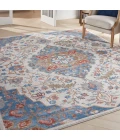 Nourison Elation Area Rug ETN09 Ivory Blue 7'10" x 9'10"