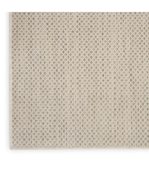 Nourison Courtyard Area Rug COU01 Ivory/Silver