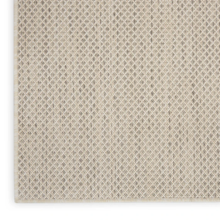 Nourison Courtyard Area Rug COU01 Ivory/Silver