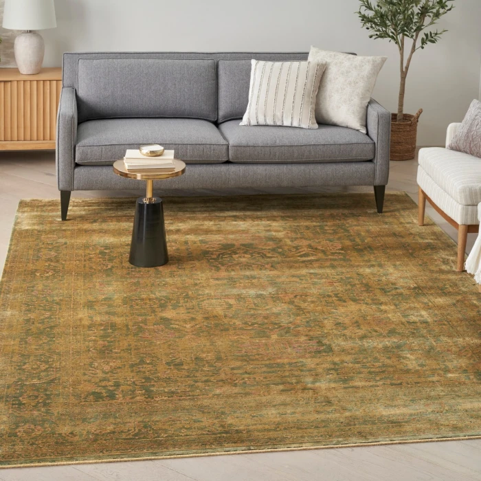 Nourison Luxurious Olive LRS01 5 ft. X 7 ft. Rect. Rug