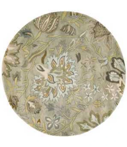 Nourison Jaipur Round Area Rug JA41-Silver