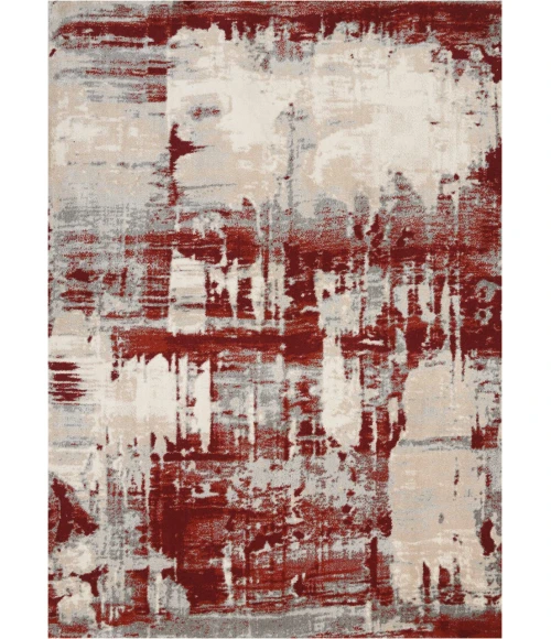 Nourison Maxell Area Rug MAE14-Ivory/Red