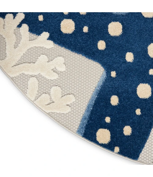 Nourison Aloha Area Rug ALH24-Blue/Grey